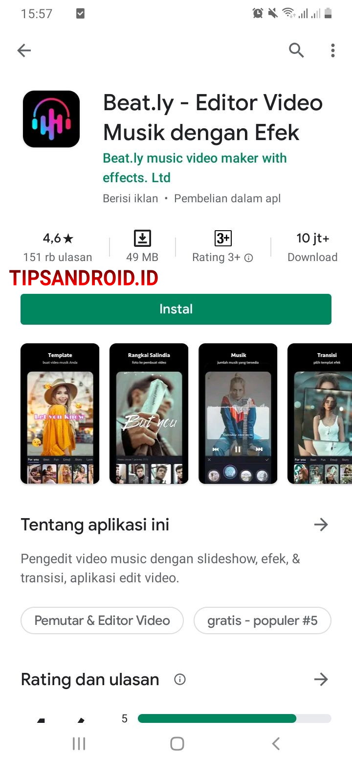 Cara Memakai Aplikasi Beat.ly di Smartphone Android - Tipsandroid.ID