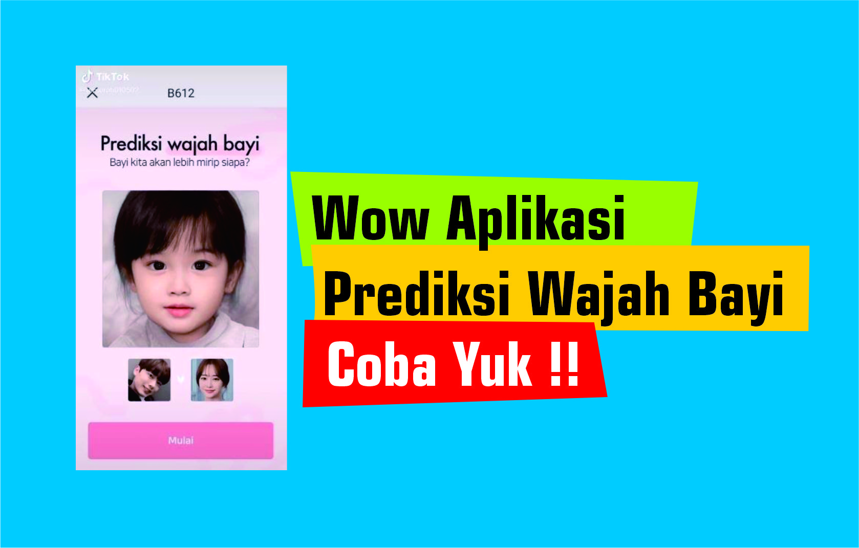 Aplikasi B612 Anak, Prediksi Wajah Bayi Online | Berita Warganet