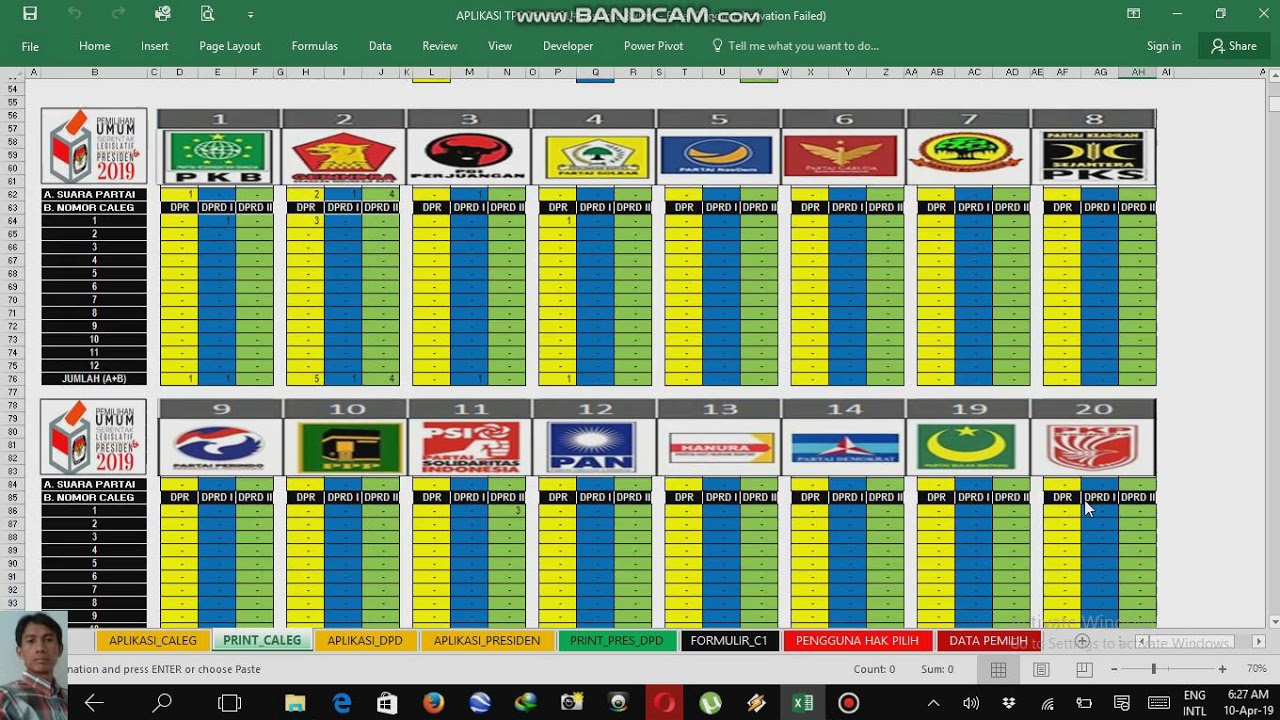 Aplikasi Penghitungan Suara Di Tps 2019 - Berbagai Suara