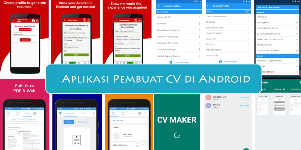 5 Aplikasi Membuat CV via Android Kamu - Resume Online